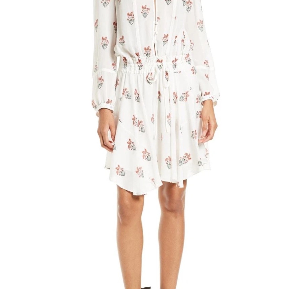 A.L.C. White Floral Long Sleeve Dress - NEW with tags